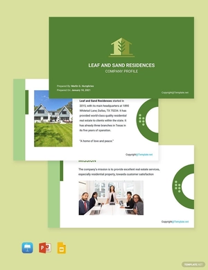 Modern Real Estate Profile Template