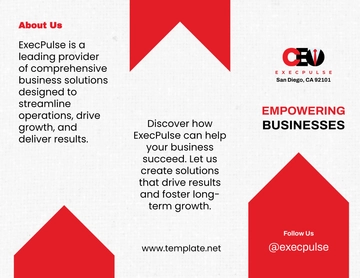 Free CEO Brochure Template to Edit Online