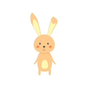 Free Simple Rabbit Clipart to Edit Online