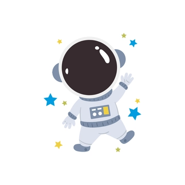 Free Colorful Astronaut Clipart to Edit Online
