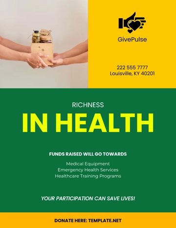Free Donation Fundraising Flyer Template to Edit Online
