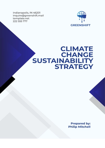 Free Climate Change Sustainability Strategy Template to Edit Online