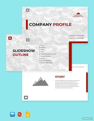 Real Estate Company Profile Template