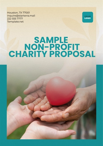 Free Sample Non-Profit Charity Proposal Template to Edit Online