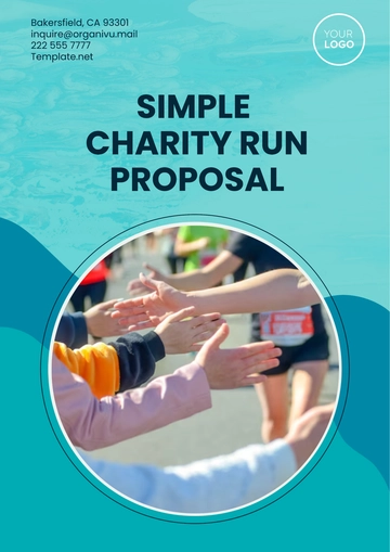 Free Simple Charity Run Proposal Template to Edit Online