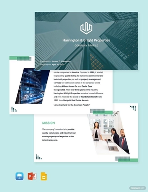Real Estate Business Profile Template