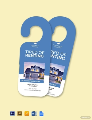 Sample Real Estate Door Hanger Template