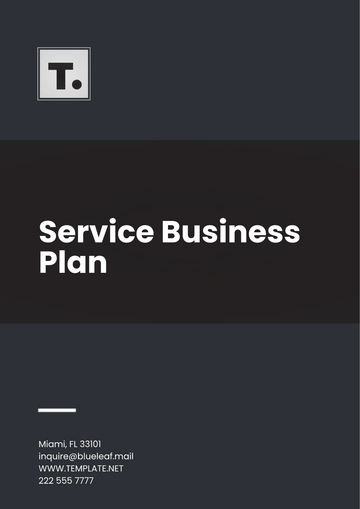Free Service Business Plan Template to Edit Online