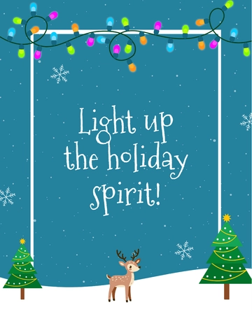 Free Christmas Light Template to Edit Online