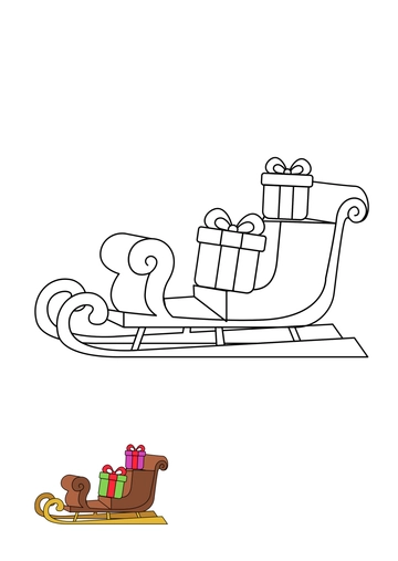 Free Printable Christmas Coloring Page Template to Edit Online