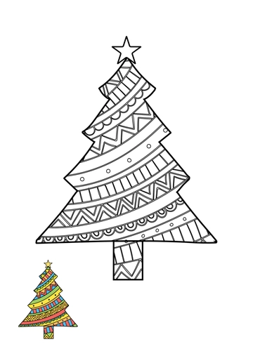Free Christmas Tree Coloring Page for Adults Template to Edit Online Free Christmas Tree Coloring Page for Adults Template to Edit Online