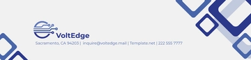 Free Electronic Company Header Template to Edit Online