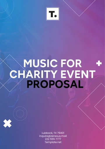 Free Music for Charity Event Proposal Template to Edit Online