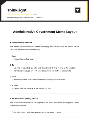 Free Administrative Government Memo Layout Template to Edit Online