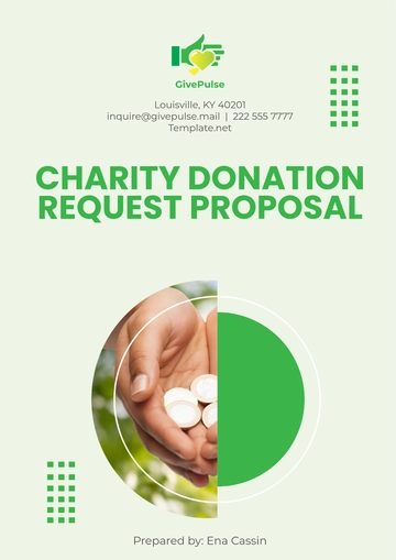 Free Charity Donation Request Proposal Template to Edit Online