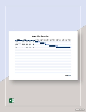 Sample Advertising Gantt Chart Template