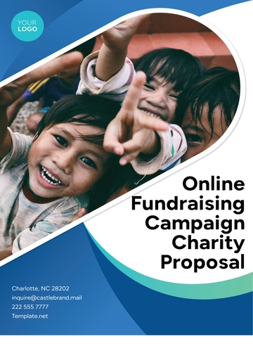Free Online Fundraising Campaign Charity Proposal Template to Edit Online
