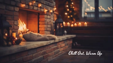 Free Winter Fireplace Background Template to Edit Online