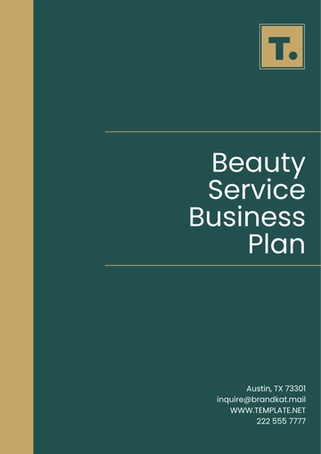 Free Beauty Service Business Plan Template to Edit Online