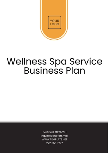 Free Wellness Spa Service Business Plan Template to Edit Online