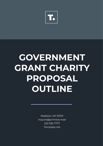 Free Government Grant Charity Proposal Outline Template to Edit Online