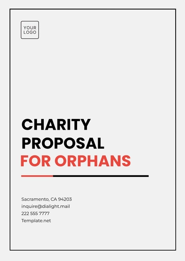 Free Charity Proposal for Orphans Template to Edit Online