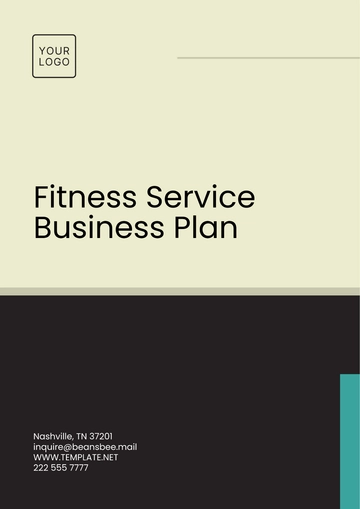Free Fitness Service Business Plan Template to Edit Online