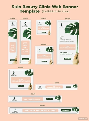 Skin Beauty Clinic Web Ads Template