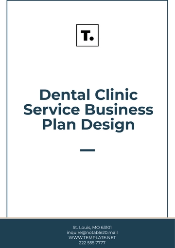 Free Dental Clinic Service Business Plan Design Template to Edit Online