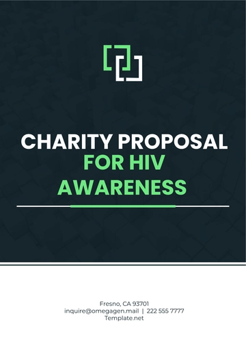Free Charity Proposal for HIV Awareness Template to Edit Online