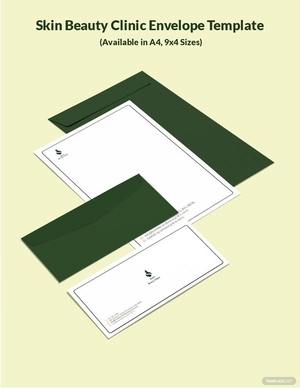Skin Beauty Clinic Envelope Template