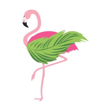 Free Tropical Flamingo Clipart to Edit Online