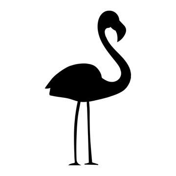 Free Flamingo Silhouette Clipart to Edit Online