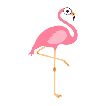 Free Cartoon Flamingo Clipart to Edit Online