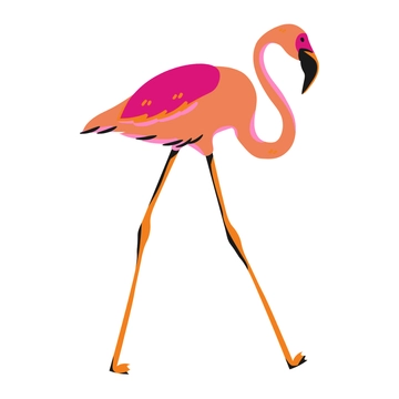 Free Elegant Flamingo Clipart to Edit Online