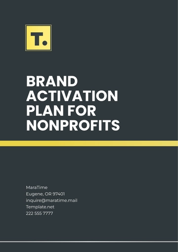 Free Brand Activation Plan for Nonprofits Template to Edit Online
