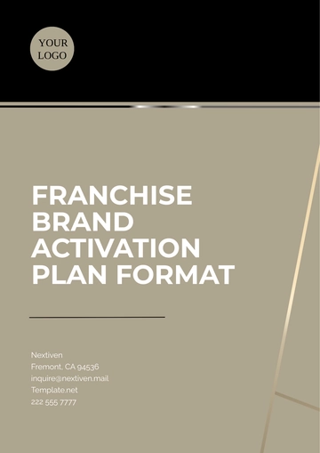 Free Franchise Brand Activation Plan Format Template to Edit Online
