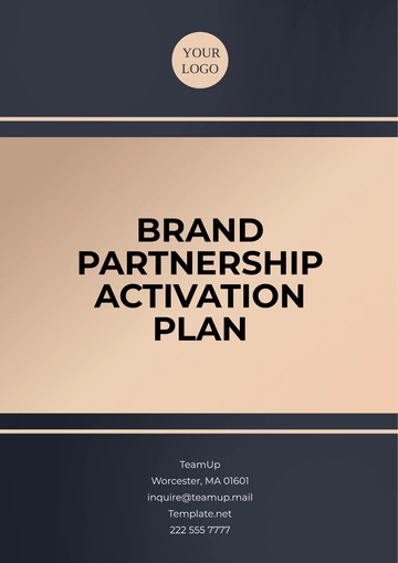 Free Brand Partnerships Activation Plan Template to Edit Online