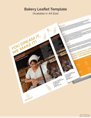 Bakery Leaflet Template