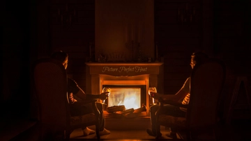Free Fireplace Background Photo Template to Edit Online