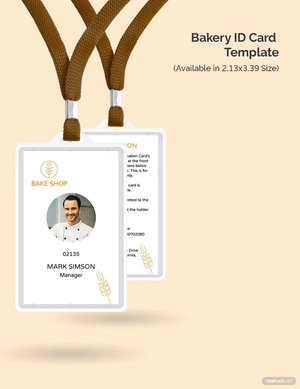 Bakery ID Card Template