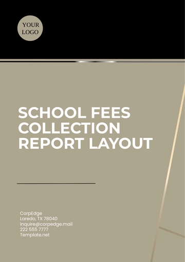 Free School Fees Collection Report Layout Template to Edit Online