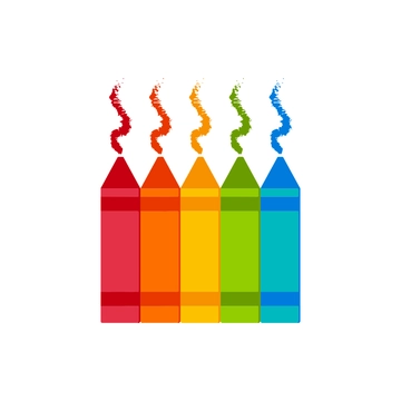 Free Multicolored Crayons Clipart to Edit Online