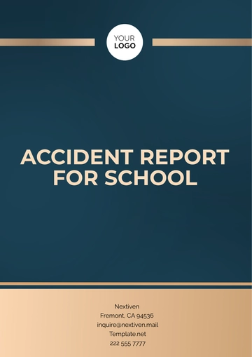 Free Accident Report for School Template to Edit Online