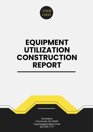 Free Equipment Utilization Construction Report Template to Edit Online