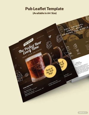Pub Leaflet Template