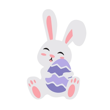 Free Easter Rabbit Clipart to Edit Online