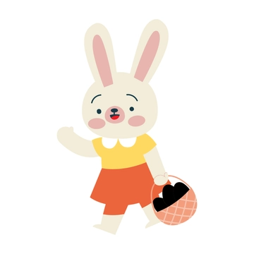 Free Cartoon Rabbit Clipart to Edit Online