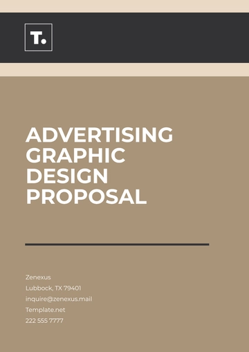 Free Advertising Graphic Design Proposal Template to Edit Online