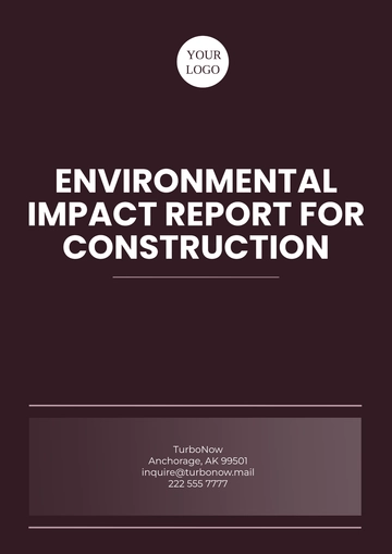 Free Environmental Impact Report for Construction Template to Edit Online